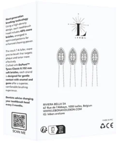 LEBON Replacement Brush Heads 4-Pack