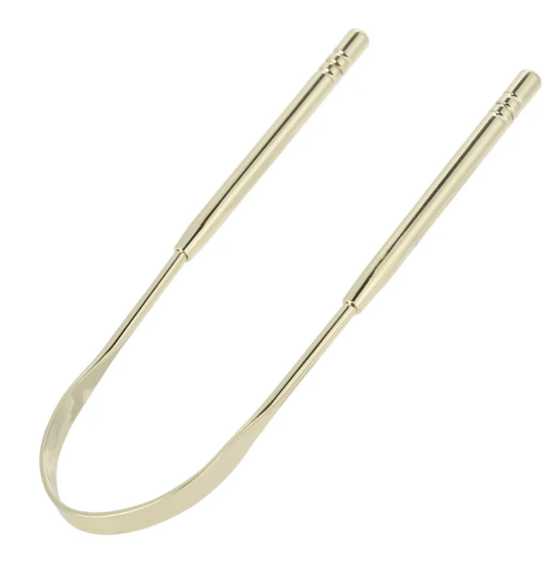 LEBON Tongue Scraper Gold Stainless Steel